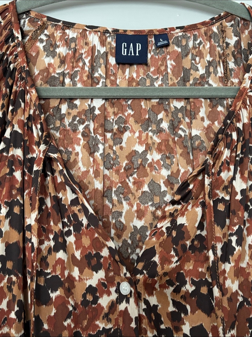 GAP Blouse Brown Large